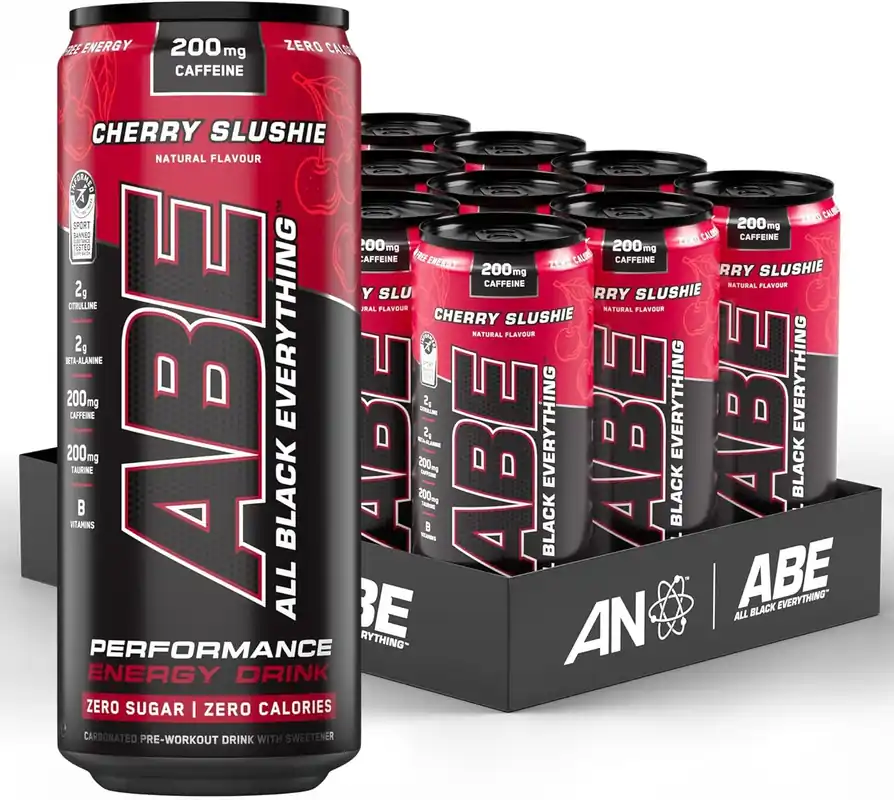 ABE Pre Workout Cans - Cherry Slushie - 12 Servings