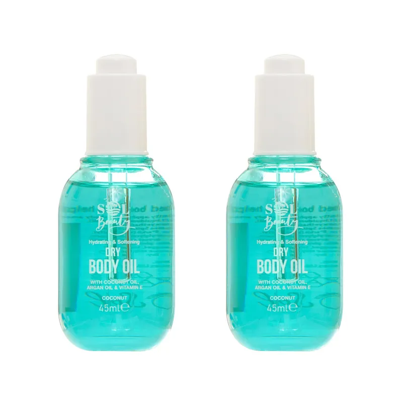 Dry Body Oil Coconut Scent With Coconut Oil 2 X 45ml - SOL Beauty