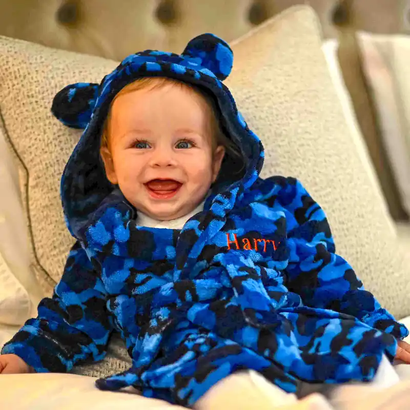 Personalised Camo Dressing Gown - Lulabay