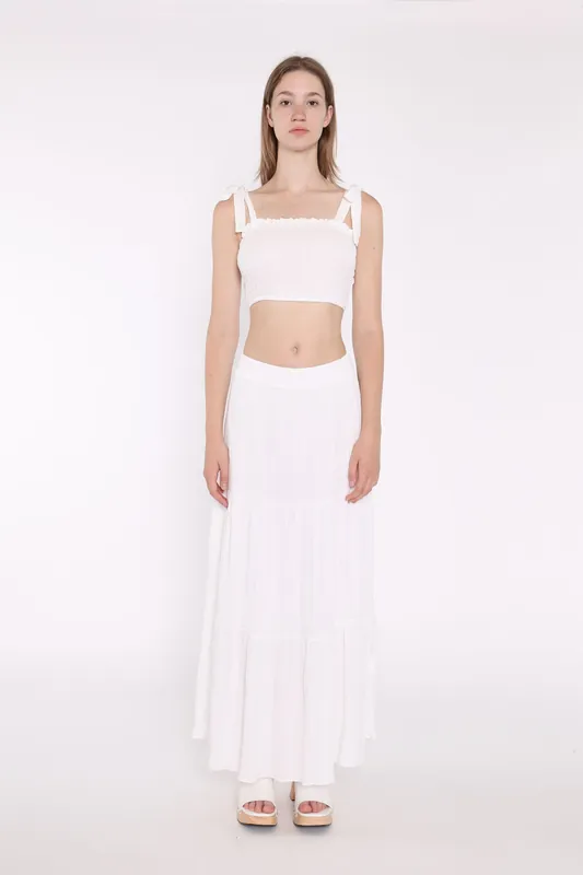 Tiered Maxi Skirt - Shnoo