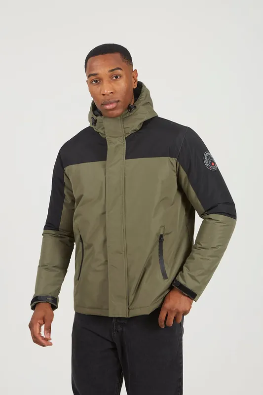 Colour Block Hooded Jacket - Brave Soul