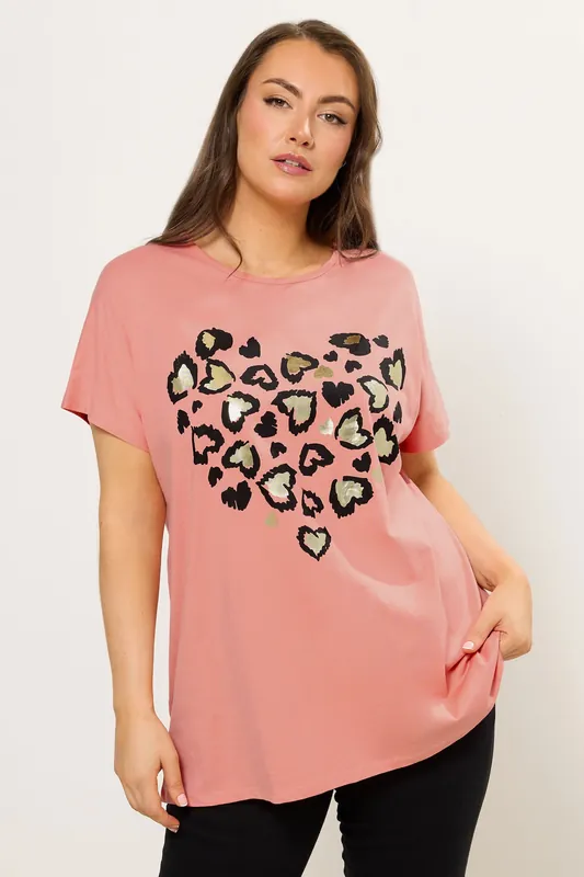 Leopard Heart T-Shirt
