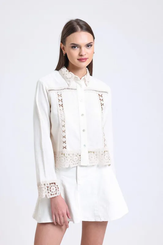 Detailed Crochet Shirt - Hiccup