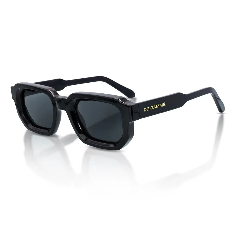 De-Gamme Bold Geometric Rectangle Polarized Sunglasses - Malta