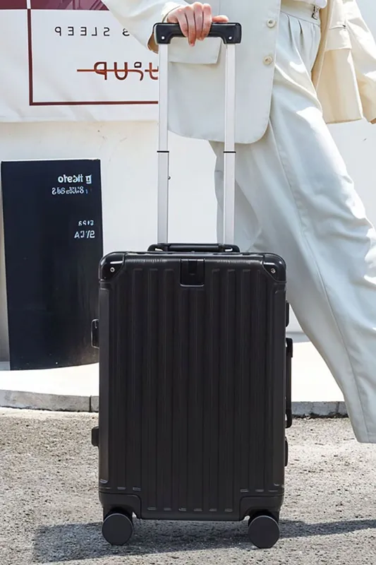 20 Inch Suitcase with Combination Lock and USB Charging Port - SHEONLY