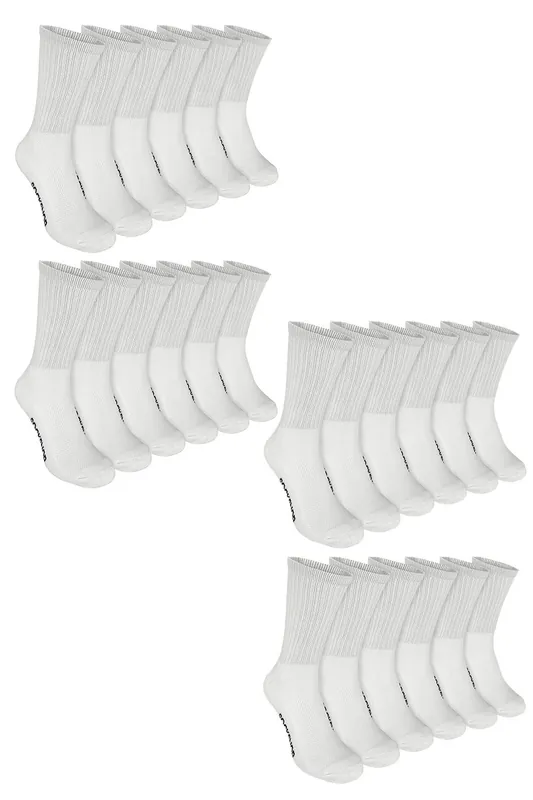 24 Pairs Bamboo Cotton Sports Socks - Sock Snob