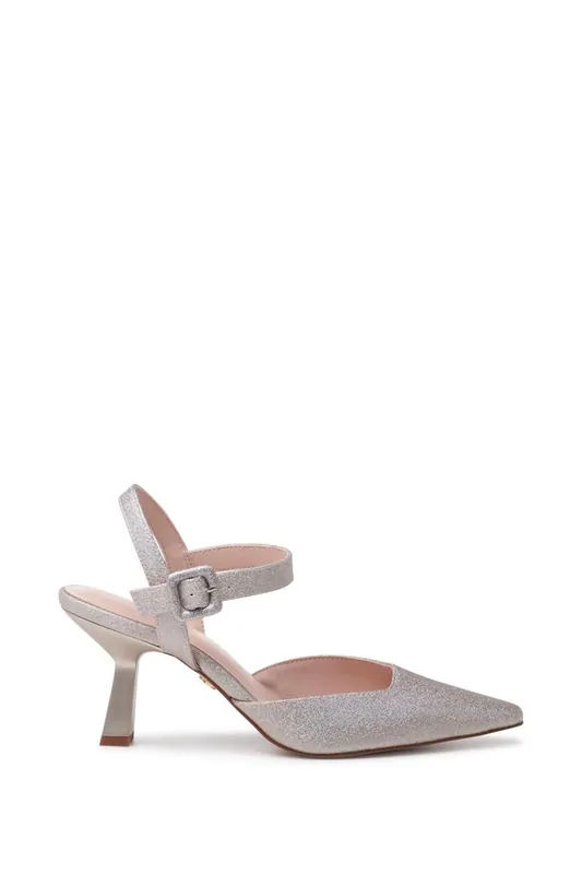 Tempest Mid Heel Pointed Toe Ankle Strap Open Courts - Paradox London