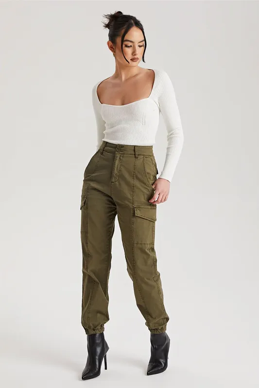 Cuffed Cargo Pants - Urban Bliss