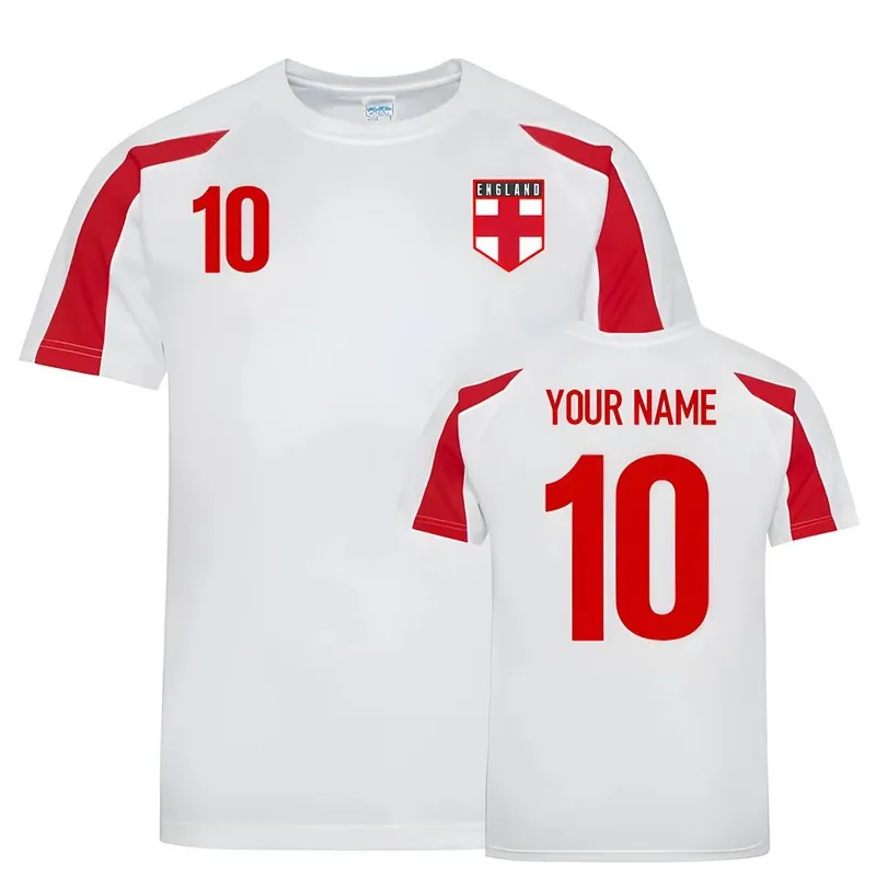 Mens Sports Training Jersey Your Name - England
