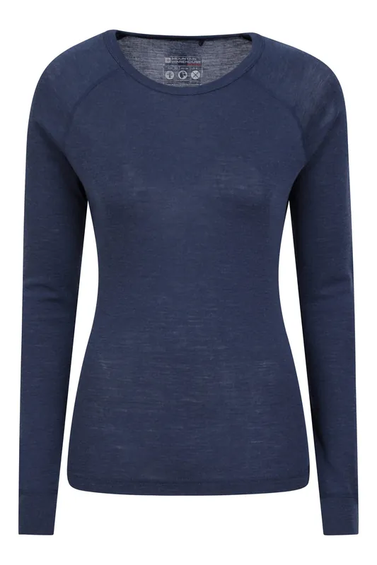 Thermal Base Layer Lightweight Merino Top - Mountain Warehouse