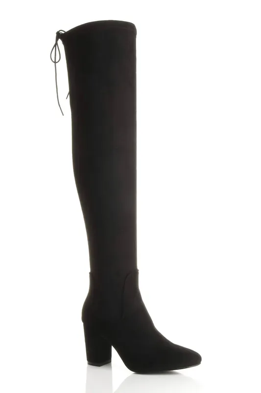 Stretchy Sock High Heel Over The Knee Boots - AJVANI