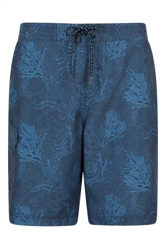 Ocean' Printed Quick Dry Adjustable Drawcord Summer Boardshorts - Mountain Warehouse