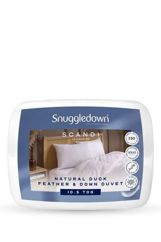 Scandinavian Duck Feather & Down 10.5 Tog All Year Round Duvet - Snuggledown