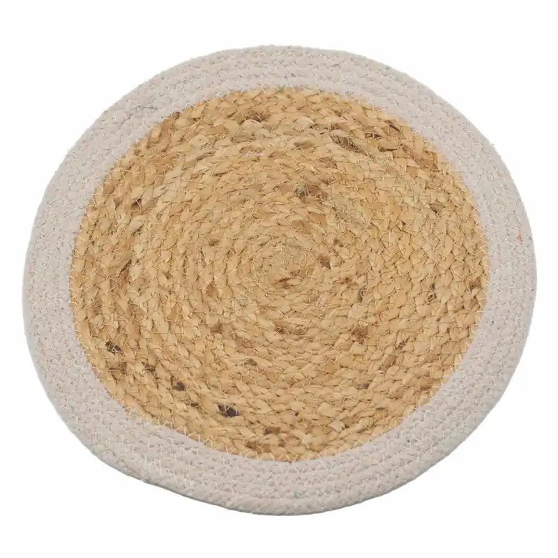 Place Mat - Jute & Cotton 30cm