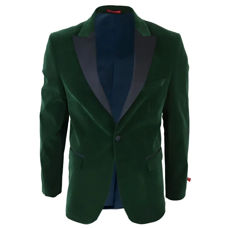 Velvet Dinner Tuxedo Suit Jacket Blazer - Infinity Leather
