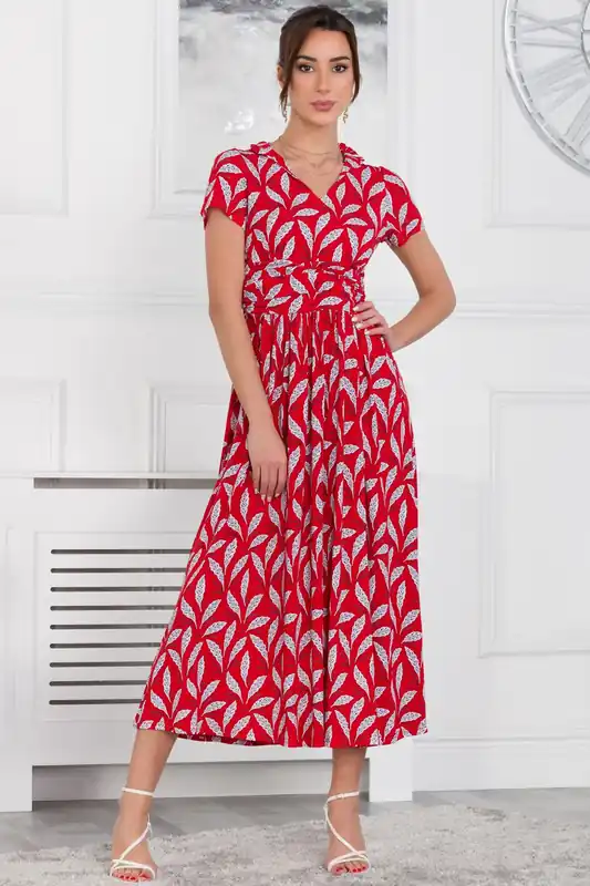 Mabrouka Stand Neck Maxi Dress - Jolie Moi