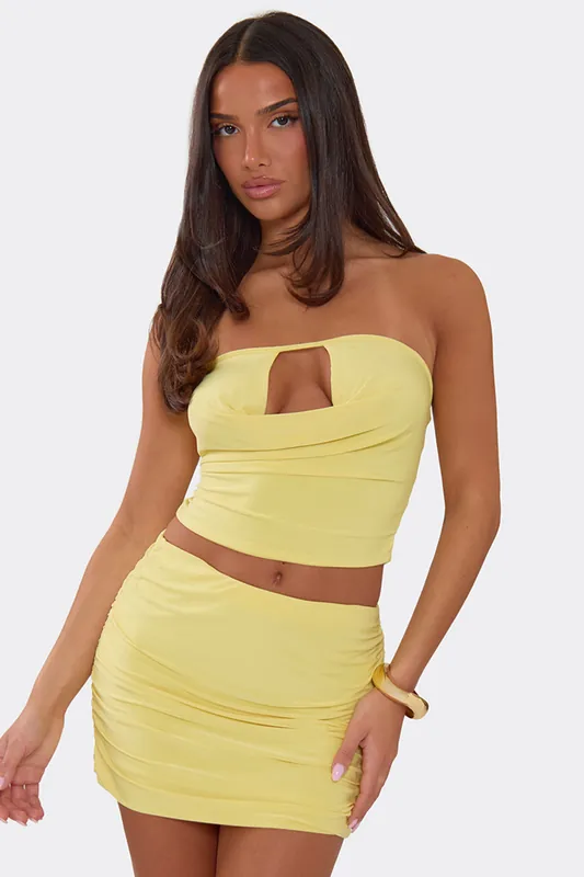 Sleeveless Bandeau Cut Out Top - EGO