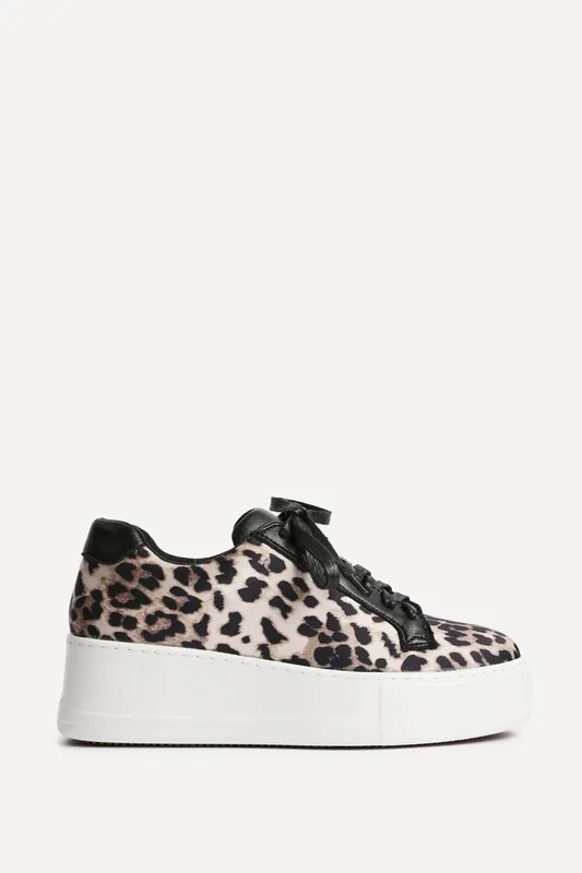 Twyla Leopard Print Trainers - Linzi