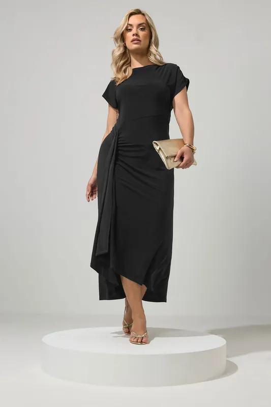 Gather Detail Maxi Dress - Yours