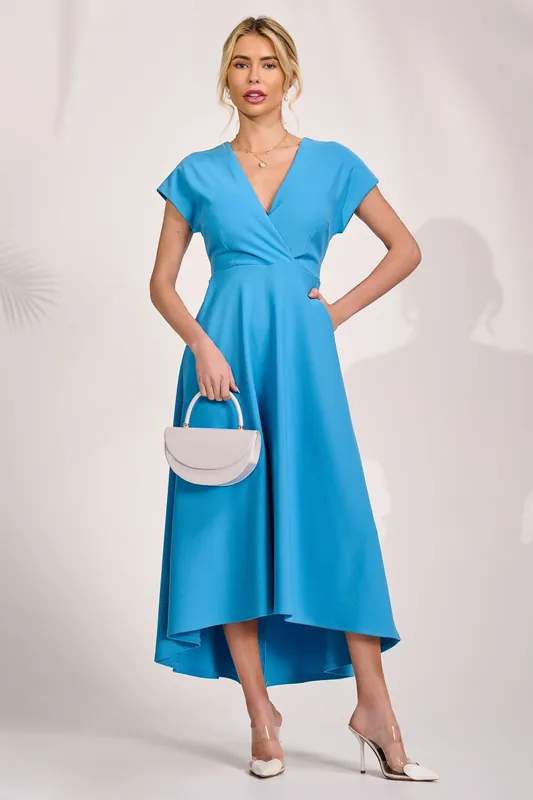 Scuba Dipped Hem Maxi Dress - Jolie Moi