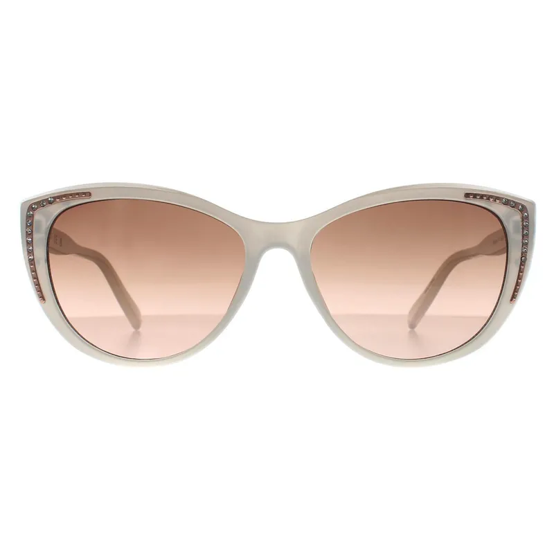 Cat Eye White Brown Gradient GO00006 - Guess