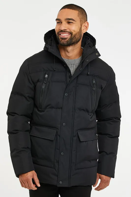 Jackton' Showerproof Hooded Padded Jacket - Threadbare