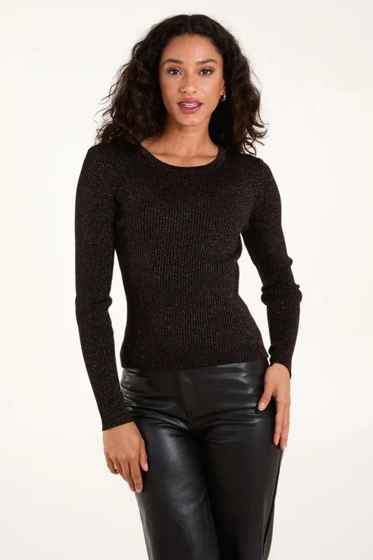 Metallic Detail Jumper - Blue Vanilla