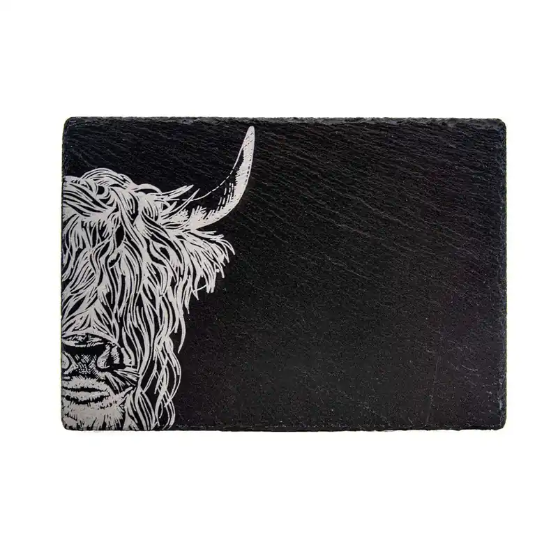 Slate Cheese Board - Highland Cow