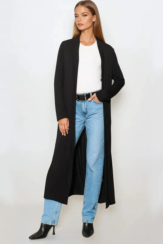Jersey Longline Cardigan - Aftershock London