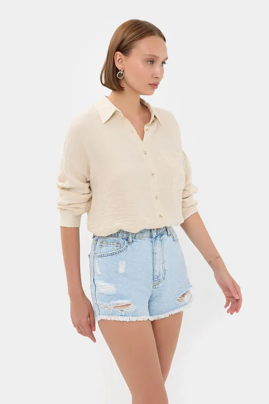 Loose Shirt with a Pocket Detail - Hiccup