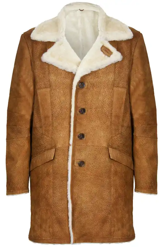 Warm Sheepskin Trench Coat-Managua