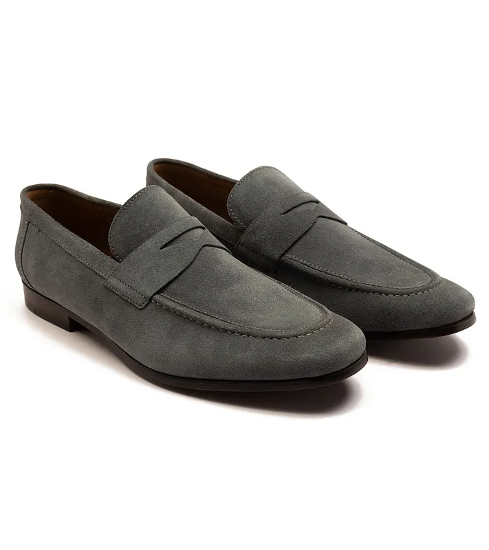 HARLEY' Loafer Suede Leather Slip-On Loafer Shoes