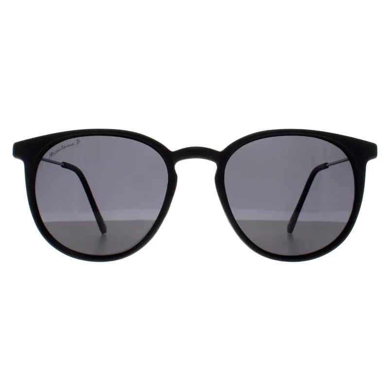 Round Black Smoke Grey Polarized MP33 - montana