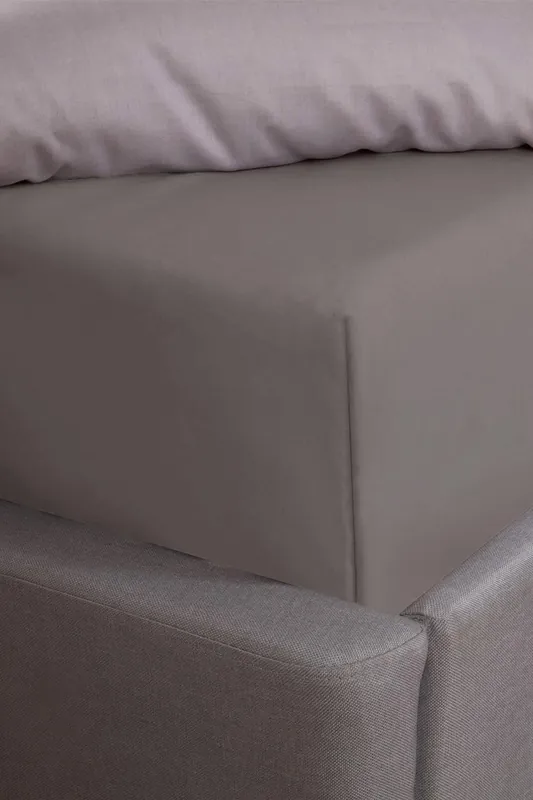 Luxury Plain Dyed Cotton 30cm Deep Fitted Bed Sheet - OHS