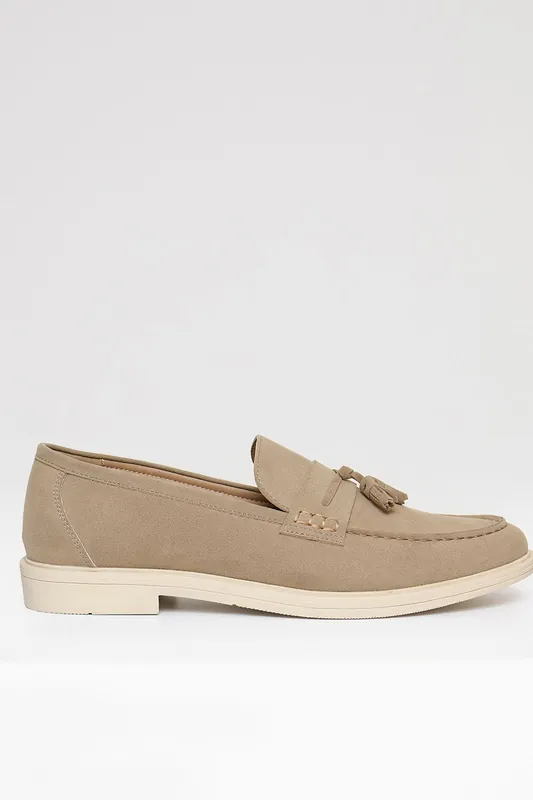 Faux Suede Tassel Loafers - Threadbare