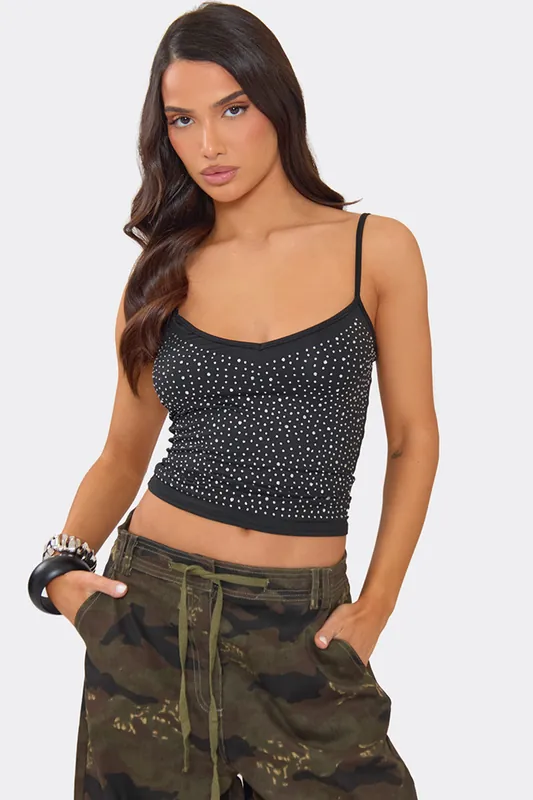 Strappy V-neck Cami Top