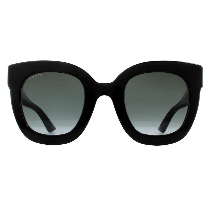 Square Black Grey Gradient Sunglasses - Gucci