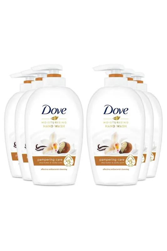 Moisturising 'Hand Wash', Pampering Care, Vanilla, 6x250ml - Dove