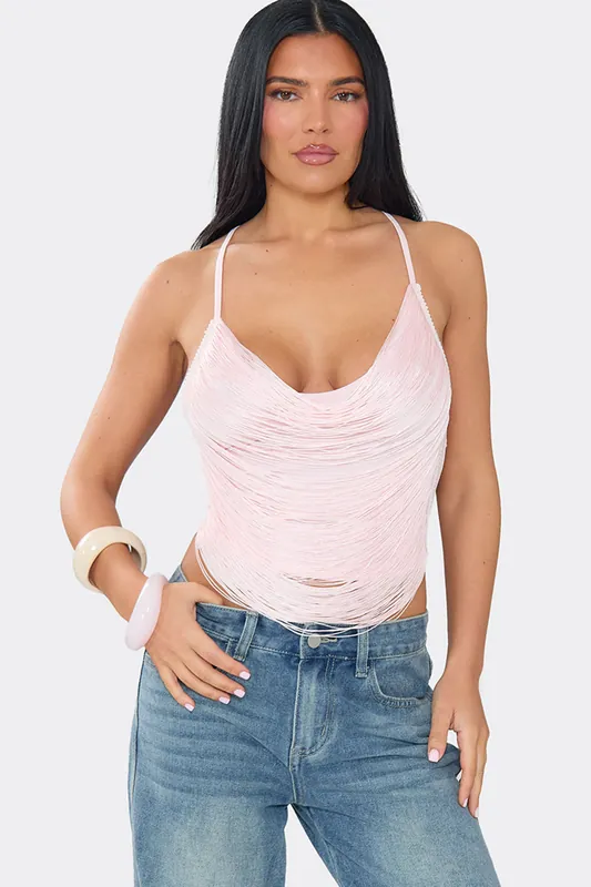 Strappy Cowl Neck Top - EGO