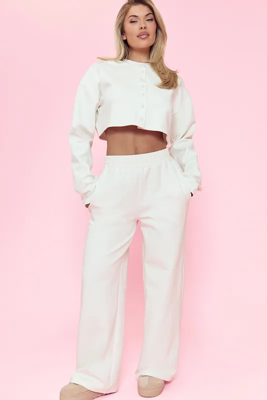Wide Leg Mid Rise Joggers - EGO