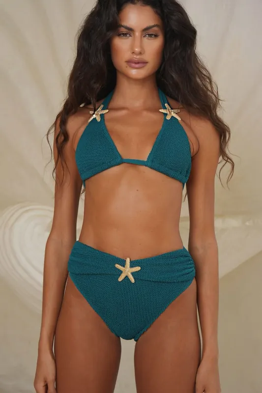 Baylys Scrunch High Waist Bikini Bottoms - Moda Minx
