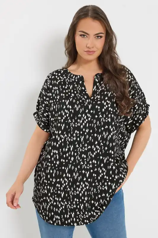 Abstract Notch Neck Top - Yours