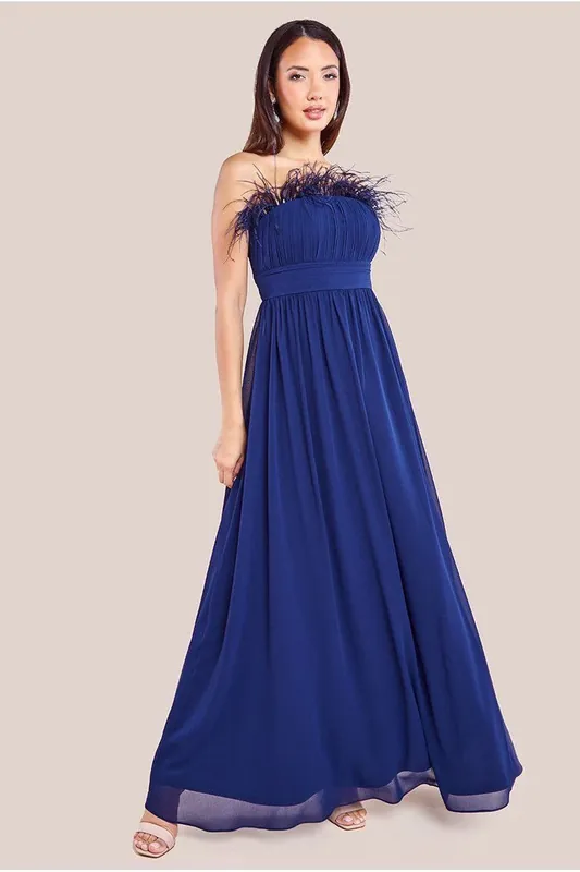Bridesmaids Chiffon Maxi Dress - Goddiva