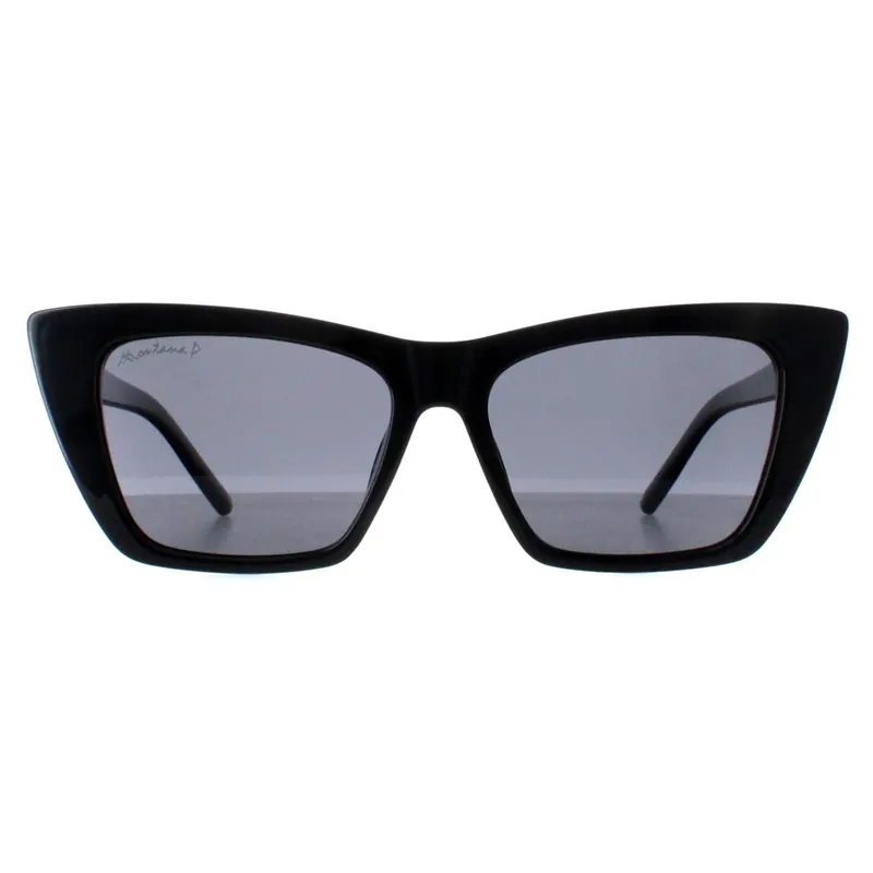 Cat Eye Shiny Black Smoke Polarized MP64 - montana