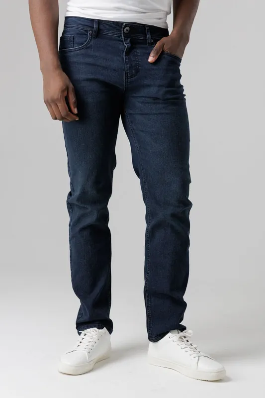 Straight Fit Cotton Blend Jeans - Tokyo Laundry