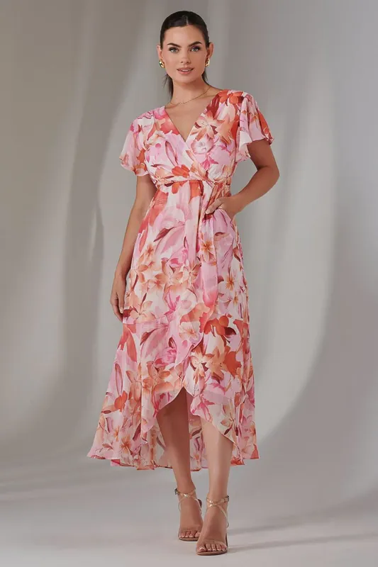 Petite High Low Midaxi Dress - Jolie Moi