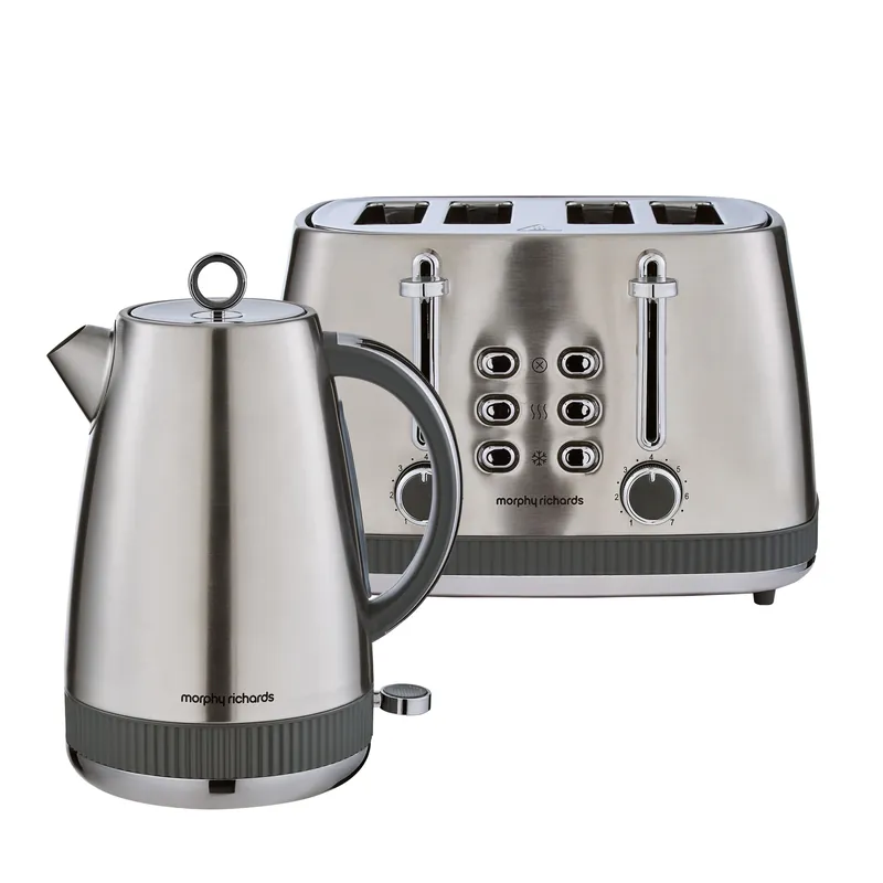 Mexborough Kettle & Toaster Bundle Grey - Morphy Richards