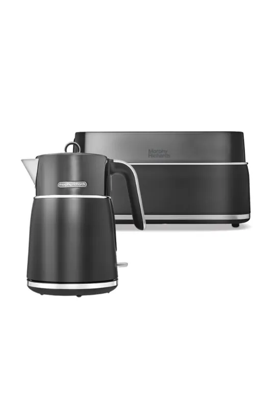 Signature Black Kettle And 4 Slice Toaster Set - Morphy Richards