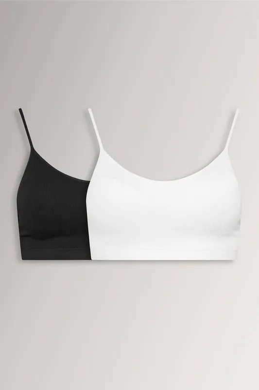 2 Pack Seamless Padded Bralettes - Yours