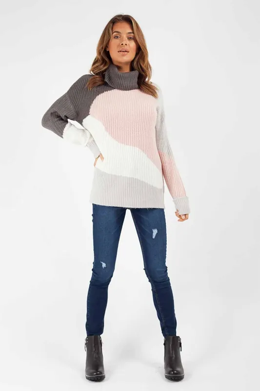 Colour block Jumper - Urban Bliss